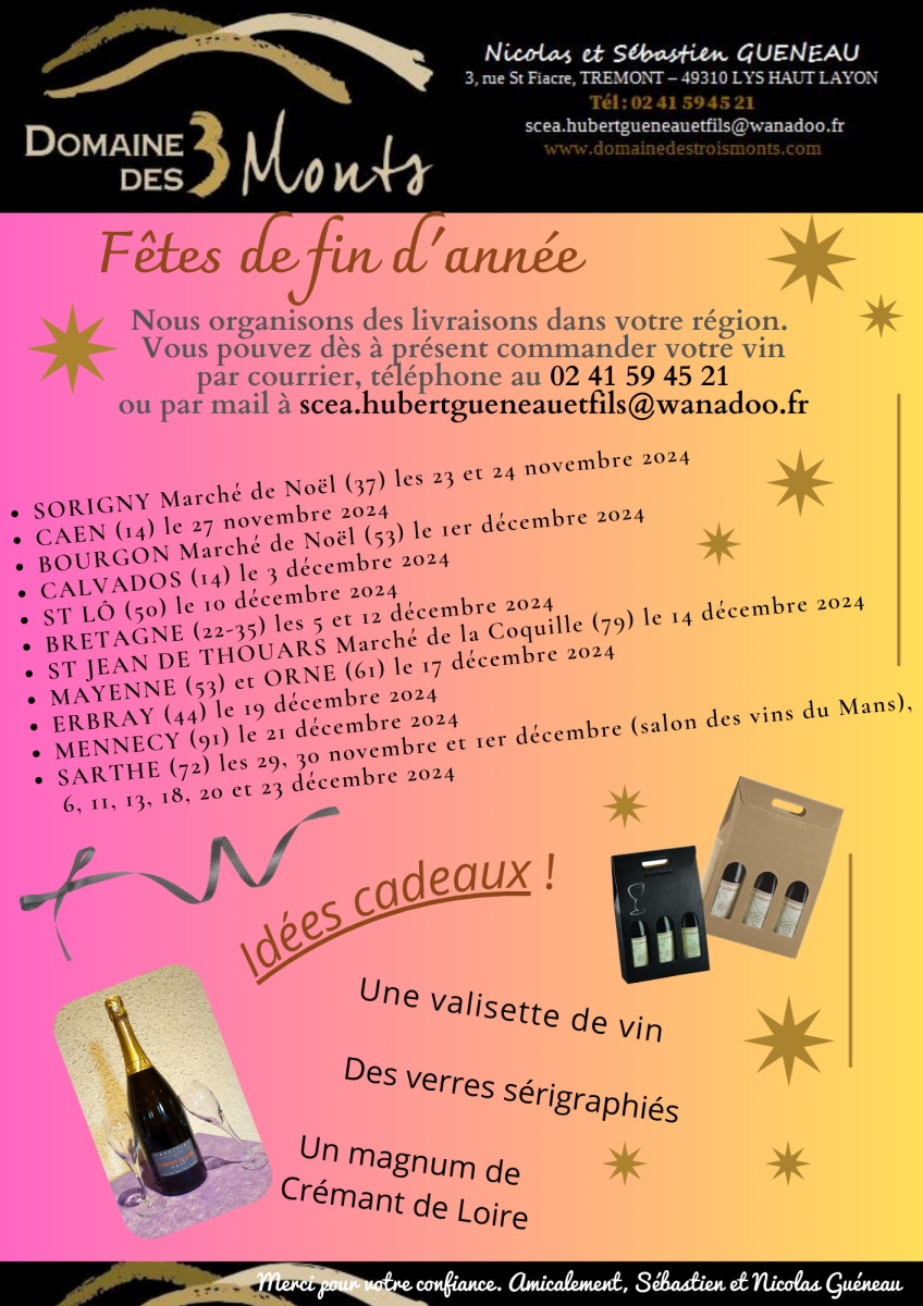 FÊTES DE FIN D'ANNEE 2024 - 1